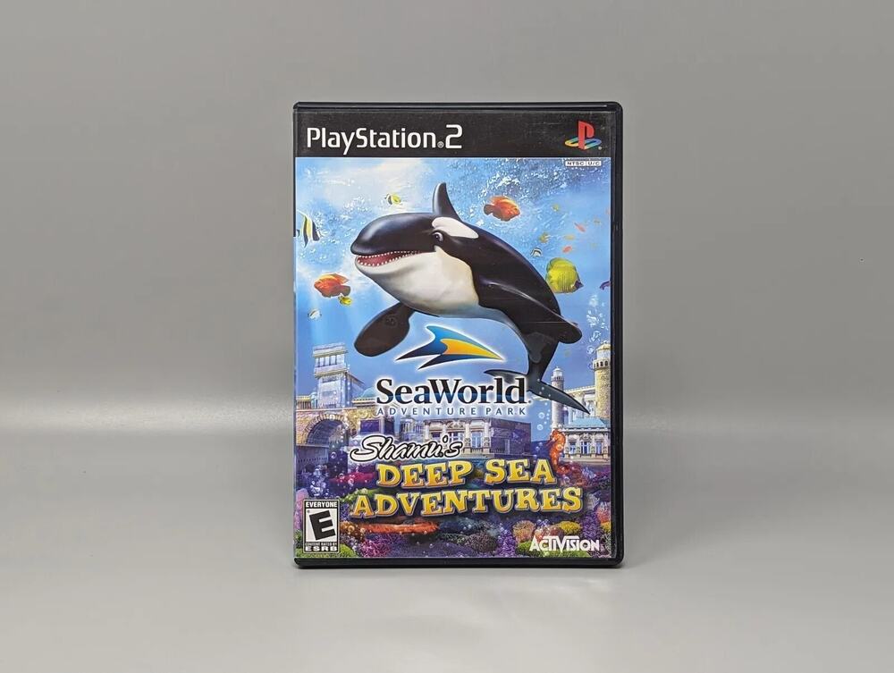 SeaWorld Adventure Park PS2 PlayStation 2 Replacement Case & Manual Only No Game